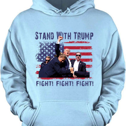 Stand With Trump | Trump Fight 2024 Shirt Pennsylvania Rally | Donald Trump Shirt Bright T1153 - GOP