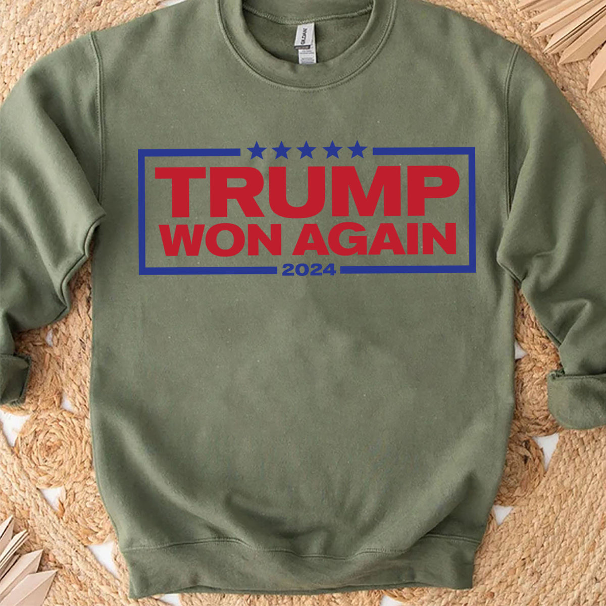 Trump Won Again 2024 Patriotic, MAGA, Republican President Trump Shirt Bright T1701 - GOP