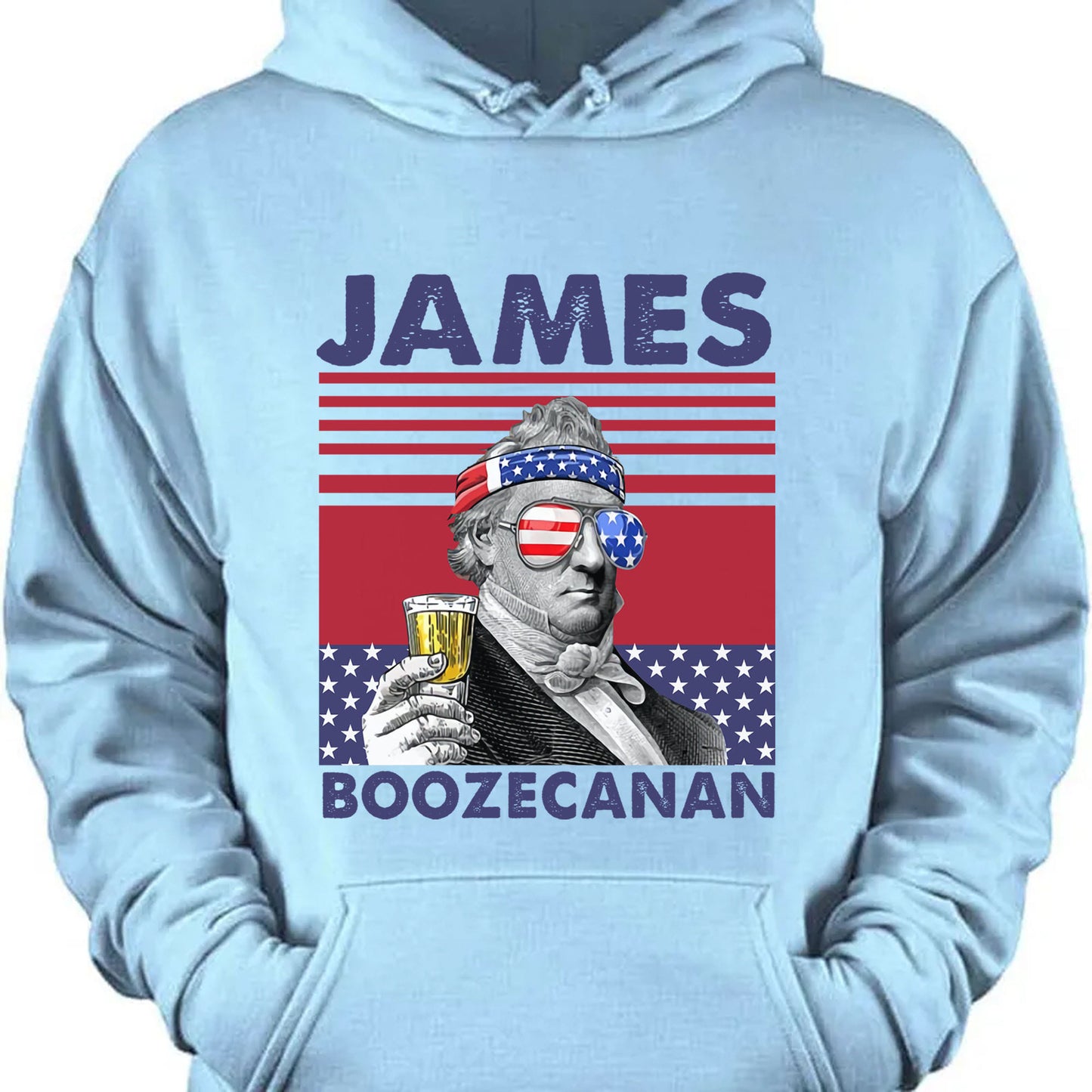 James Boozecanan Funny 4th Of July Drinking Shirt Bright T1186