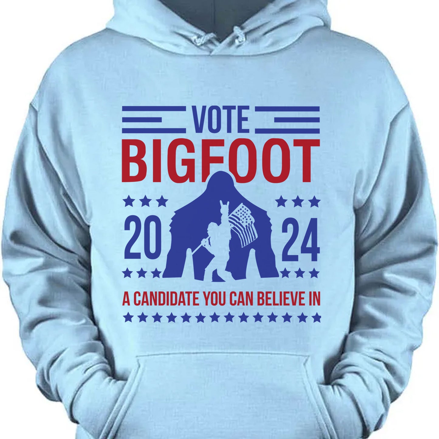 Vote Bigfoot Shirt | Funny Bigfoot for President Shirt | Funny 2024 Election Shirt | Funny Sasquatch Shirt | Bigfoot Lover Shirt | Bigfoot 2024 - T1037 - GOP