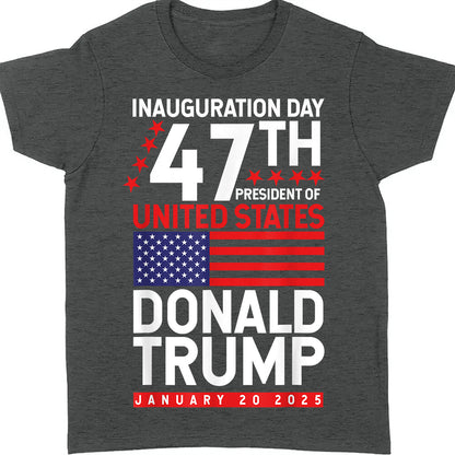 Trump 47th President Of United State, Trump Won Shirt Dark M1717 - GOP