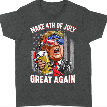 4th Of July Unisex Shirt | Trump 2024 Great Maga Shirt | Independence Day Shirt Dark C1054 - GOP