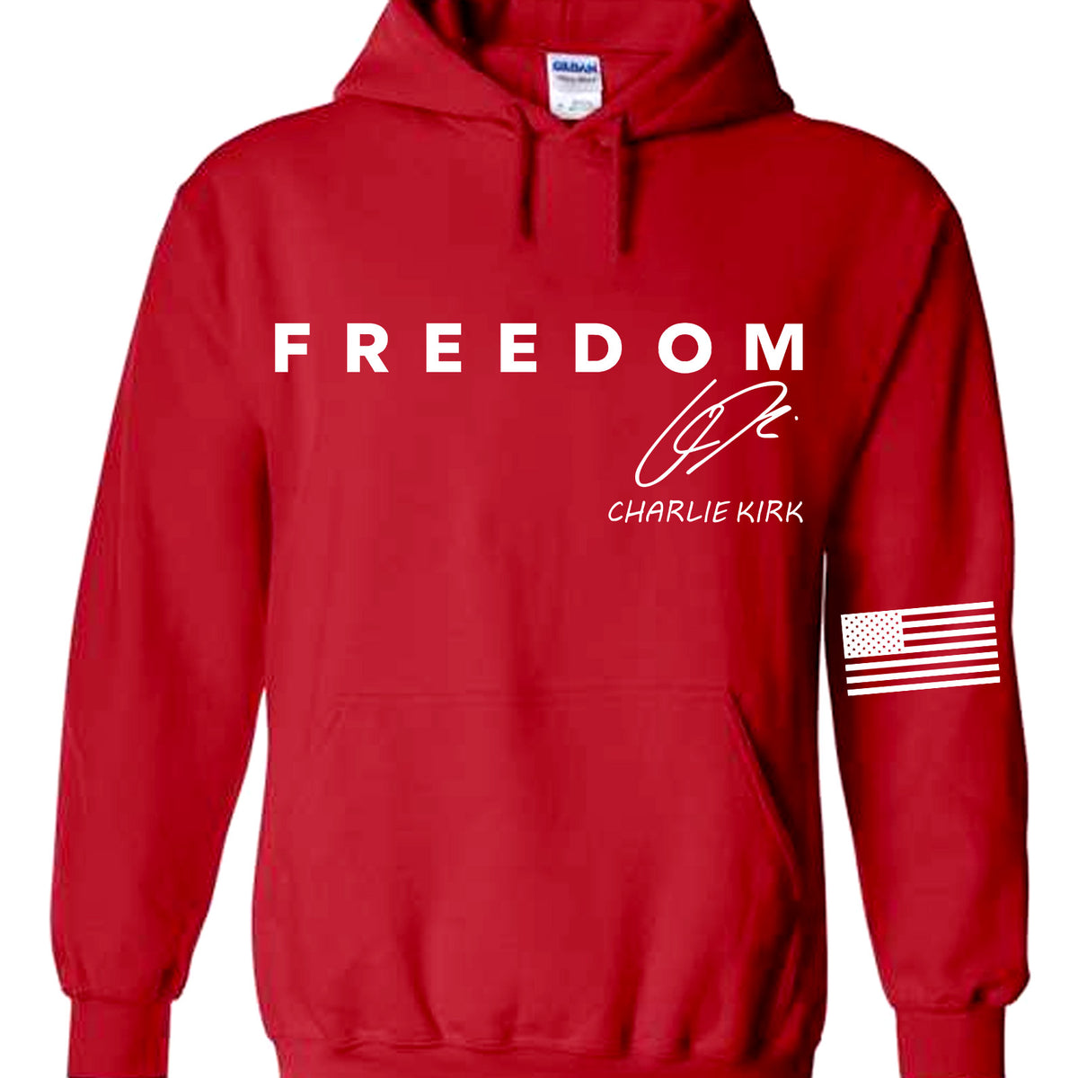 Freedom Charlie Kirk Red Shirt | Red Freedom Shirt | We Wear Red Charlie Kirk Birthday October 14 Sleeve Left Shirt 683207