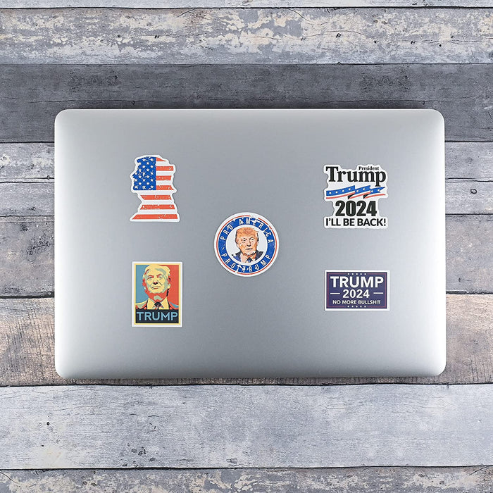 100 Pack Donald Trump 2024 Stickers (Large Size), Bumper Sticker, Trump Decal for Laptop, Phone, Car, Water Bottle