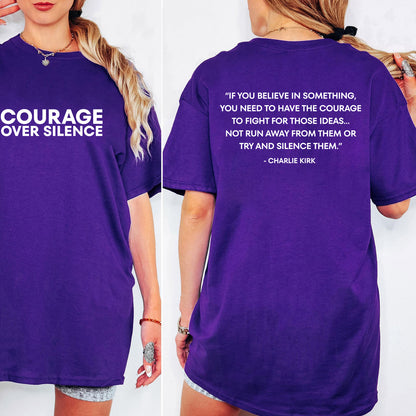 Justice For Charlie Kirk Shirt | RIP Charlie Kirk Front & Back Shirt | A True Patriot Memorial Shirt | America Freedom Apparel 682829