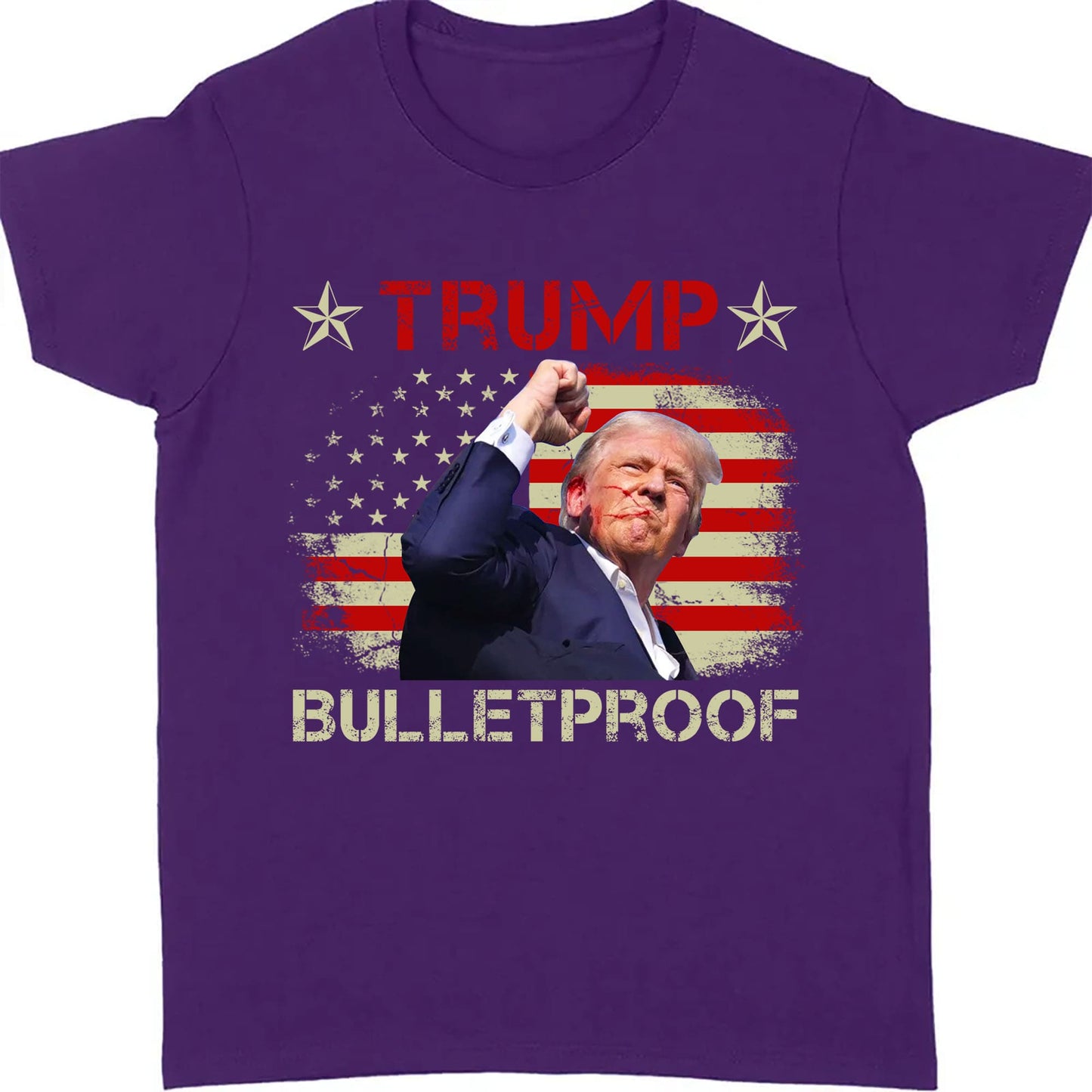 Bullet Proof | Trump Fight 2024 Shirt Pennsylvania Rally | Donald Trump Shirt Dark T1151 - GOP