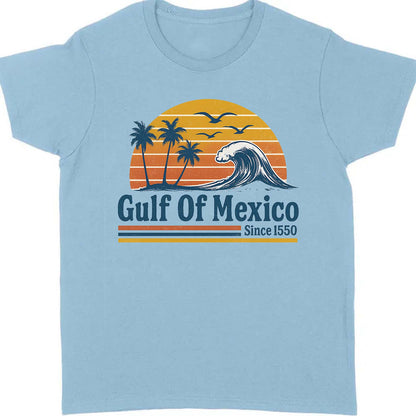 Retro Sunset Gulf Of Mexico Since 1550 Shirt, Mexico Beach Shirt, Anti Gulf Of America Shirt, Political Tee, 8647 Anti Trump 682172