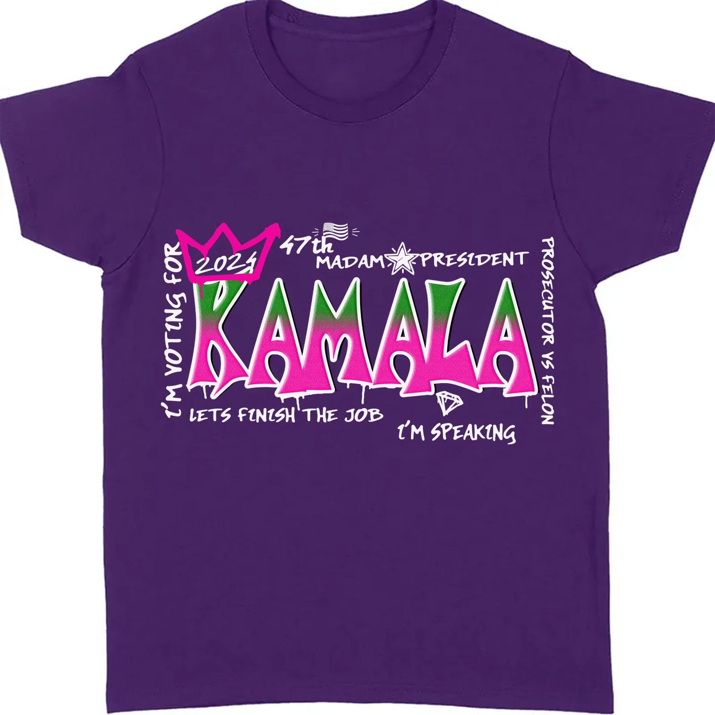 Kamala Graffiti Shirt | Kamala Harris 2024 Shirt | Democrat Shirt Dark T1242 - KH2