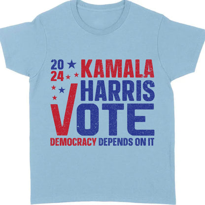 Kamala For Vote 2024 President Shirt | Kamala Harris 2024 Shirt | Democrat Shirt Bright T1454 - KH2