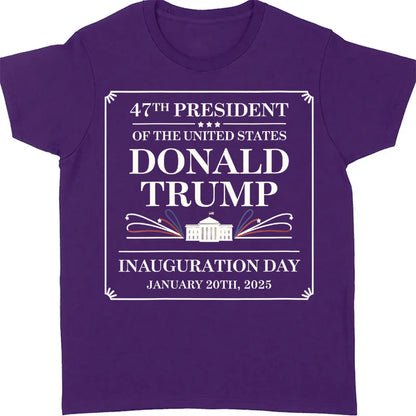 Women A New Term Begins Donald Trump Inauguration 2025, 47th US President Inauguration Shirt, Trump Vance 2025 Inauguration Shirt Dark T1700 - GOP
