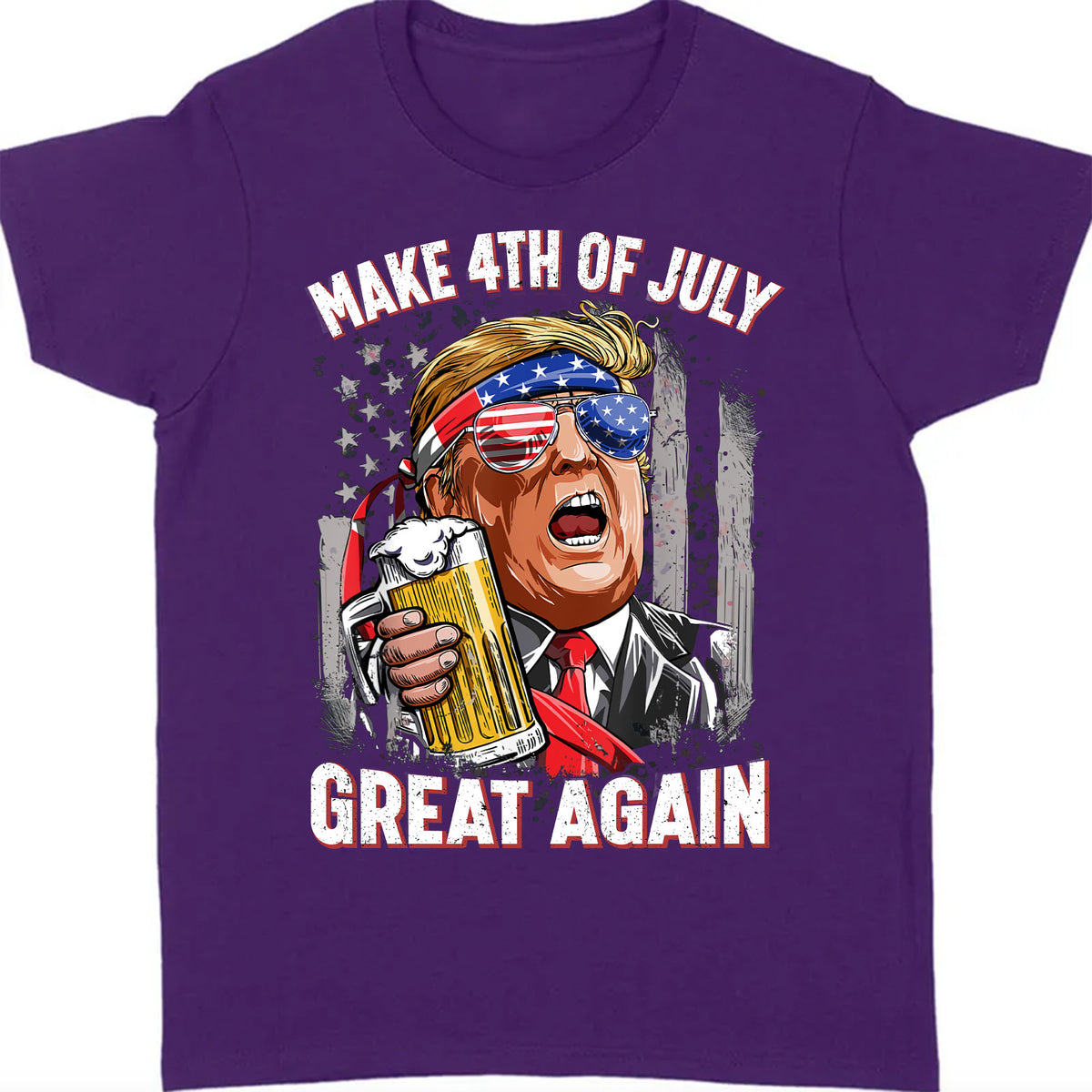 4th Of July Unisex Shirt | Trump 2024 Great Maga Shirt | Independence Day Shirt Dark C1054 - GOP