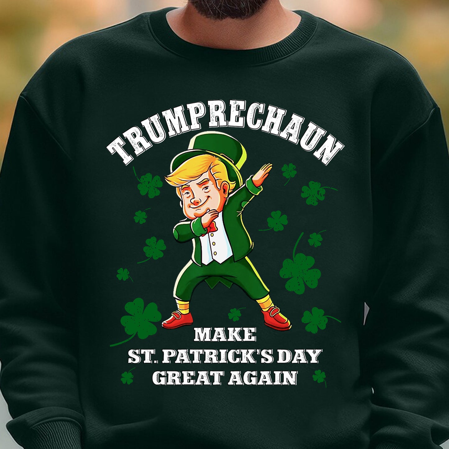 Make St Patricks Day Great Again Shirt Trump Leprechaun T-Shirt, Funny Trump St Patrick's Day Shirt, Irish Shirt 681841- GOP