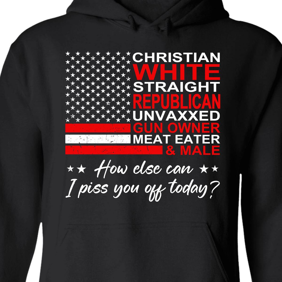 Christian White Straight Republican Shirt | Donald Trump Homage Shirt | Donald Trump Fan Front Shirt T939 - GOP