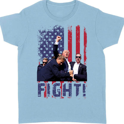 Trump Fight 2024 Shirt | Trump 2024 Pennsylvania Rally | Trump Supporters Shirt Bright T1128 - GOP