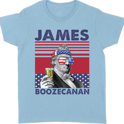 James Boozecanan Funny 4th Of July Drinking Shirt Bright T1186