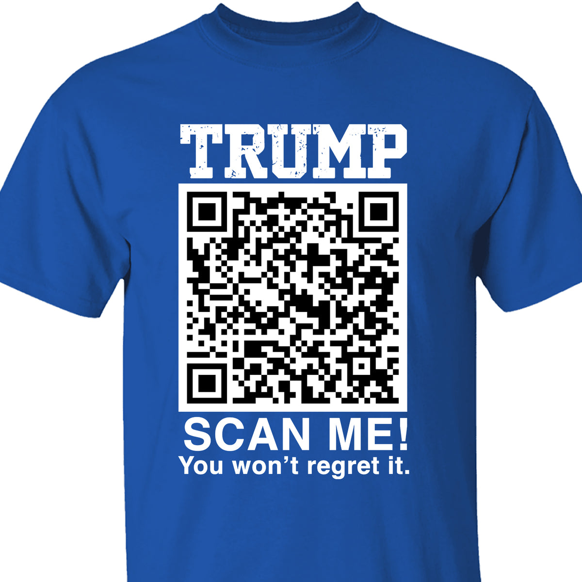 QR President Trump Dance Shirt, Scan Me You Won't Regret, Funny Qr Scan me, 45/47 Trump Dancing Code Shirt Dark 681887 - GOP