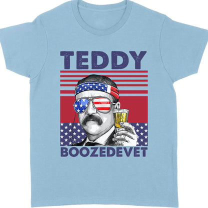 Teddy Boozedevet Funny 4th Of July Drinking Shirt Bright T1189