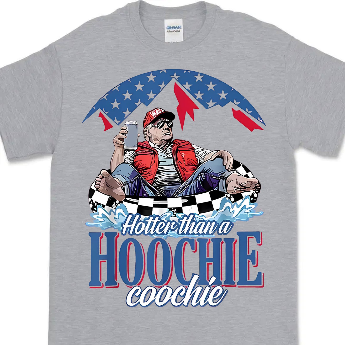 Hotter Than A Hoochie Trump Coochie Shirt | President Trump Summer Vibes T-Shirt | Patriotic Gift For Trump Supporters 682566 - GOP