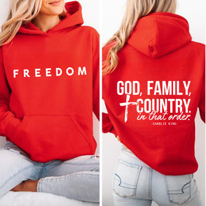 God Family Country Charlie Kirk Red Shirt | Red Freedom Shirt | We Wear Red Charlie Kirk Birthday October 14 Front & Back Shirt 683205