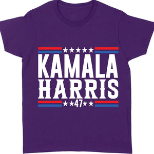 Kamala Harris 47 Shirt | Kamala Harris 2024 Shirt | Democrat Shirt Dark T1441 - KH2