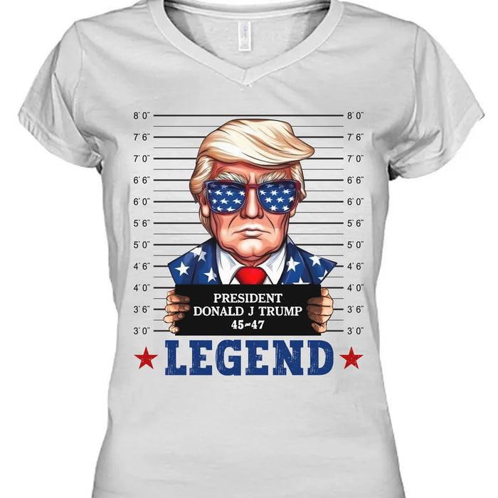 Trump Mugshot Legend Shirt | Trump 2024 Shirt | Trump Supporters Tee | Donald Trump Shirt Bright C1077 - GOP