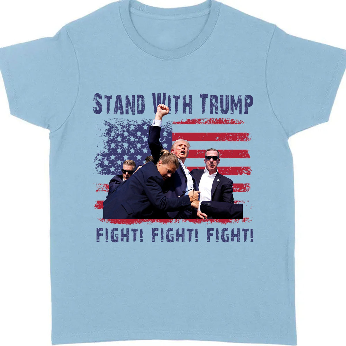 Stand With Trump | Trump Fight 2024 Shirt Pennsylvania Rally | Donald Trump Shirt Bright T1153 - GOP