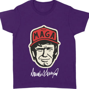 Trump MAGA Hat Cartoon Shirt | Trump 2024 Shirt | Trump Supporter Shirt Dark T1588 - GOP