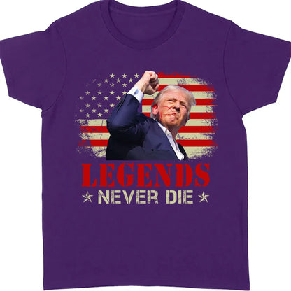 Legends Never Die | Trump Fight 2024 Shirt Pennsylvania Rally | Trump Supporters Shirt Dark T1156 - GOP