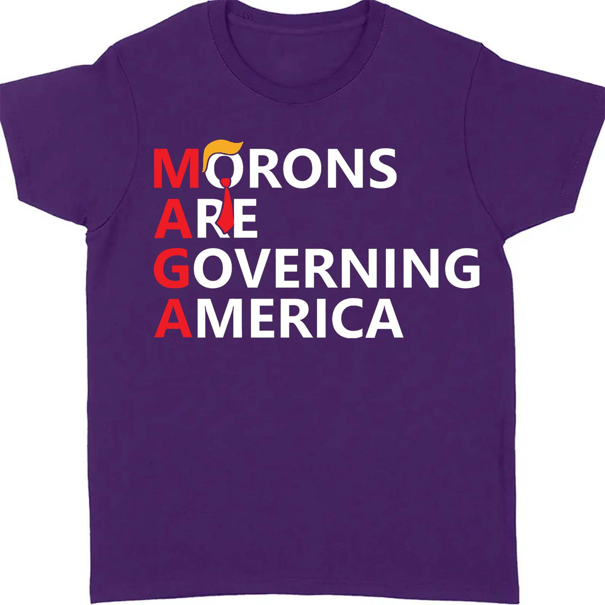 Morons Are Governing America Shirt – 8647 Anti Trump Political Protest Tee, Resist Statement Dark Shirt 682184