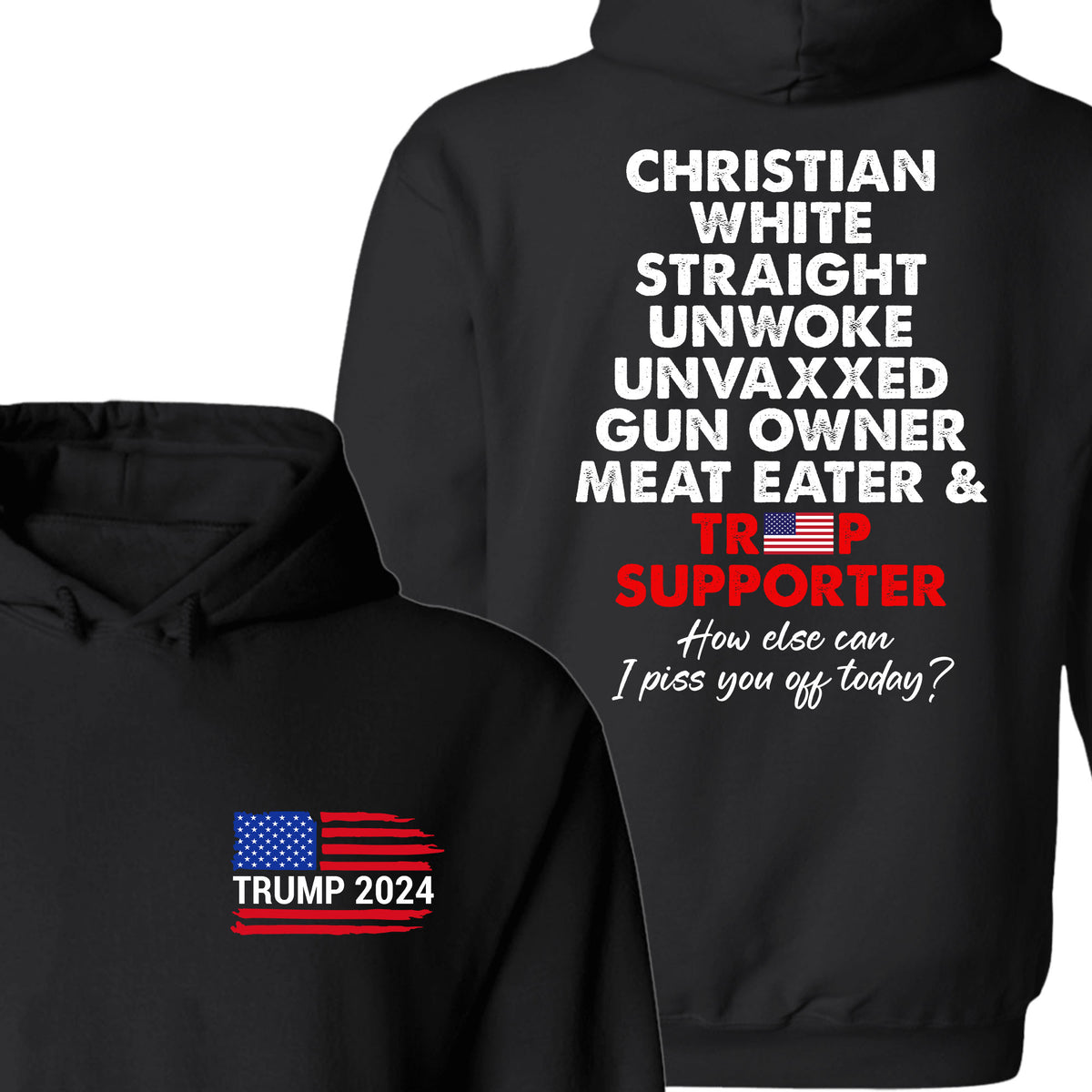 Trump Supporter Tees | Donald Trump Homage Shirt | Donald Trump Fan Front & Back Shirt C916 - GOP