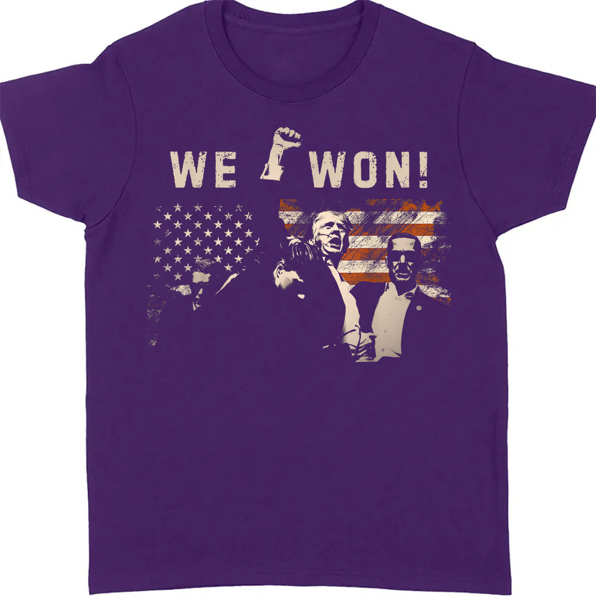 Trump We Won, Wins Inauguration 47 Shirt, US President 2025 Election Shirt Dark T1699 - GOP