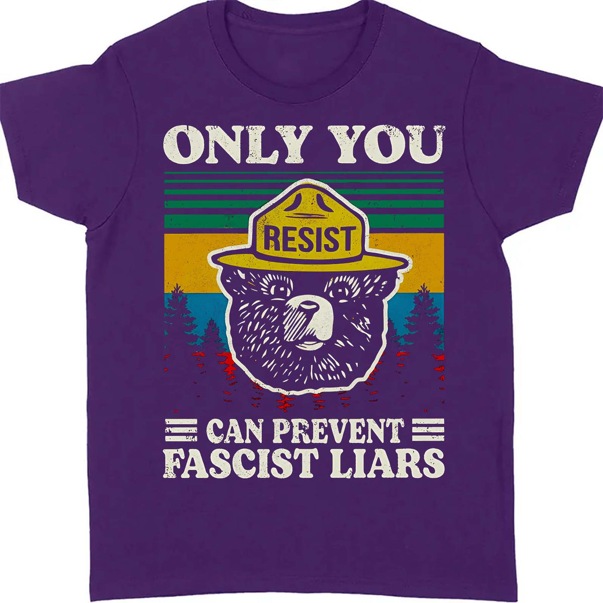 Only You Can Prevent Fascist Liars Shirt – 8647 Anti Trump Political Tee, I Stand With NPS Environmental & Resist MAGA Activism Dark Shirt 682218