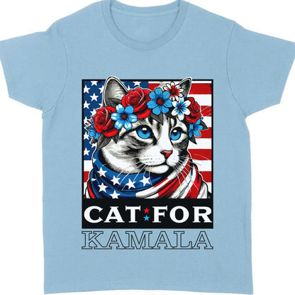 Cats For Kamala Shirt | Kamala Harris 2024 President Shirt | Democrat Shirt Bright T1478 - KH2