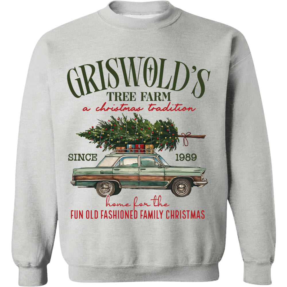 Griswold Christmas Tree Farm Shirt, Christmas Vacation Sweater, Retro Family Christmas Sweatshirt T1651