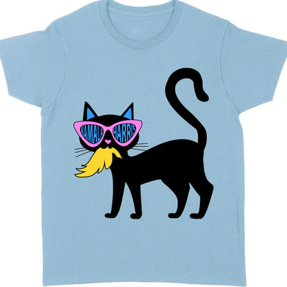 Kamala Harris Cat Eating Trump Hair Shirt | Kamala Harris 2024 Shirt | Democrat Shirt Bright T1584 - KH2