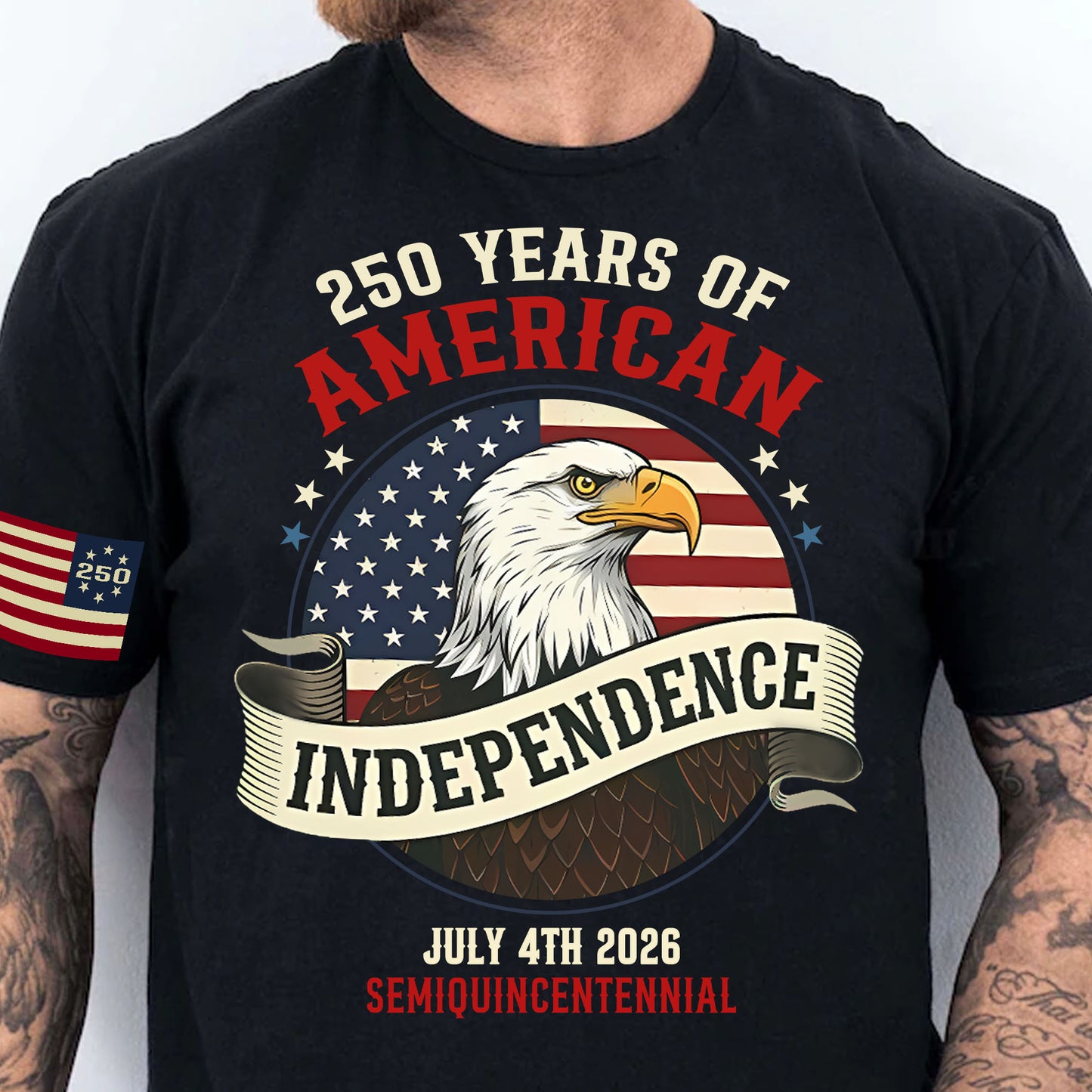 250 Years Of American Independence Shirt | Happy 250th Birthday USA | Patriotic 4th Of July Tee | America 250th Anniversary | Independence Day Shirt 682568