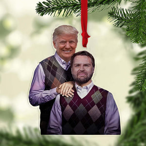 Funny Trump Vance Acrylic Ornament | Trump & Vance Stepbrothers Ornament | Donald Trump Ornament 683774 - GOP