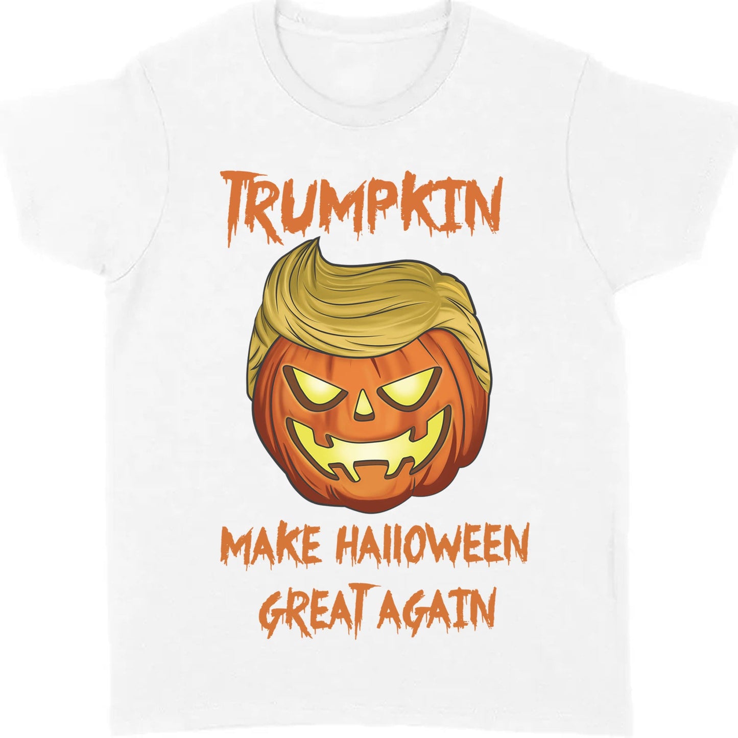 Make Halloween Great Again | Halloween Trumpkin Shirt | Republican Halloween Bright Shirt T1227 - GOP