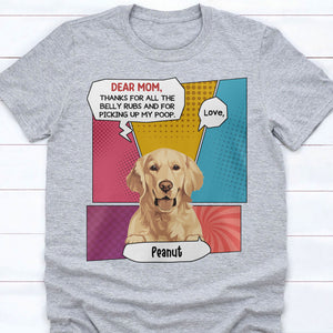 Thanks For Picking Up My Poop Personalized Custom Photo Dog Cat Bright Shirt Gift For Dad Mom C773