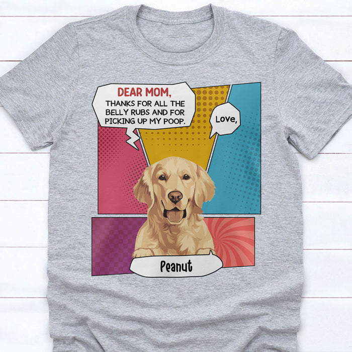 Thanks For Picking Up My Poop Personalized Custom Photo Dog Cat Bright Shirt Gift For Dad Mom C773