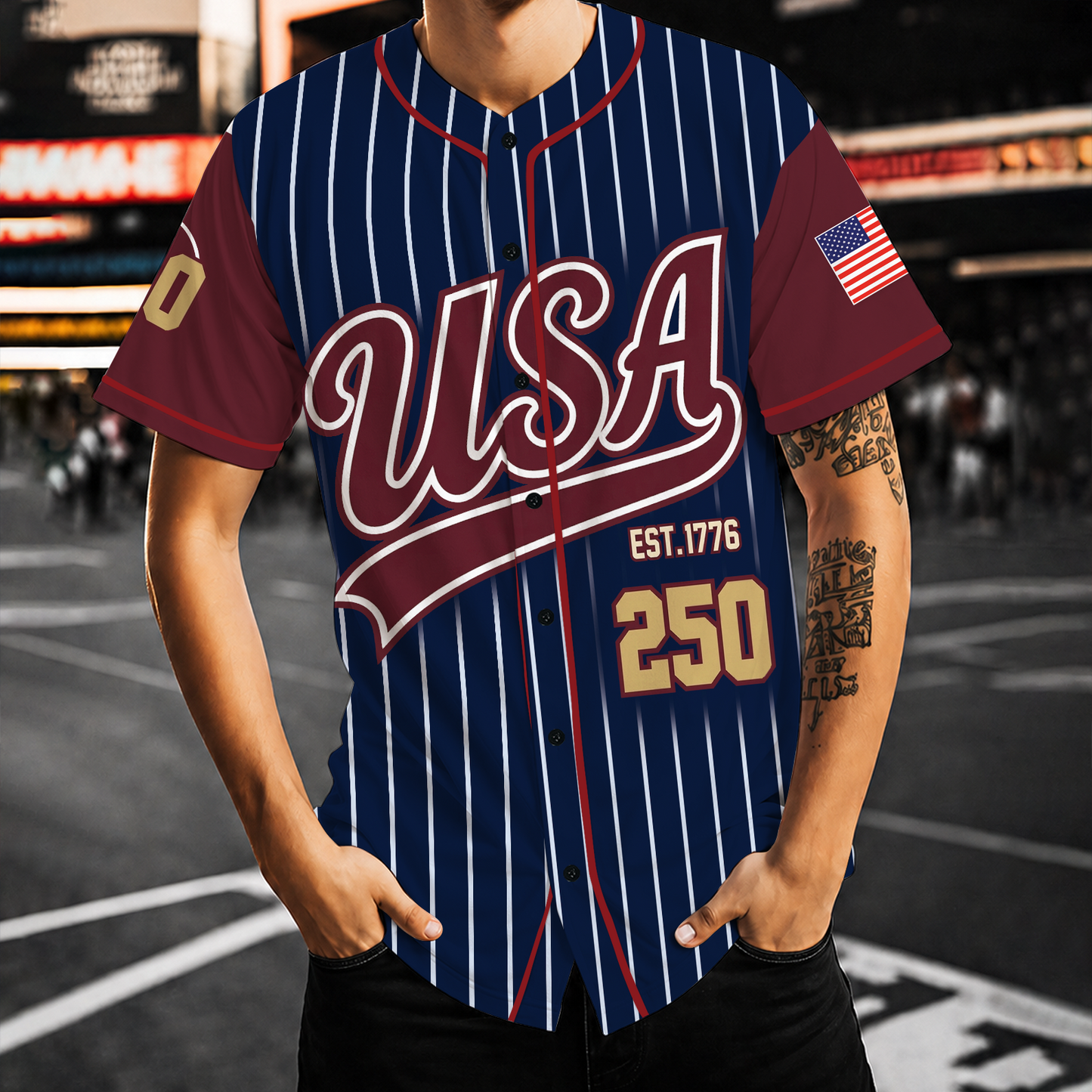 USA 250th Anniversary Baseball Jersey, Independence Day Tee, Patriotic 4th Of July Gift 685258