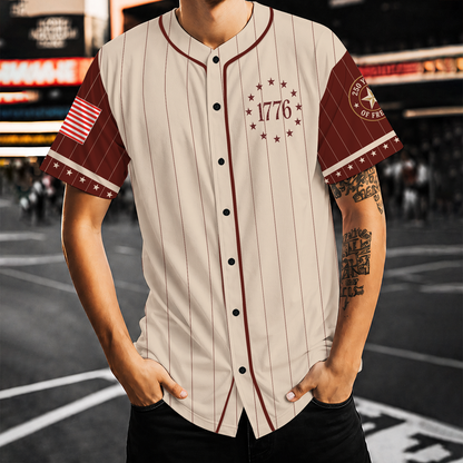 USA 250 Years Anniversary Baseball Jersey Shirt, 1776-2026 Patriotic Freedom Shirt, 4th of July Gift 685402