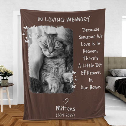 Someone We Love Is In The Heaven, Personalized Memorial Blanket, Memorial Custom Photo Blanket, Remembrance Gift- 681966