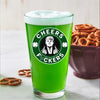 Donald Trump Cheers Fuckers Beer Glass | President Trump Print Whisky Glasses, St Patrick's Day Glass 681897- GOP