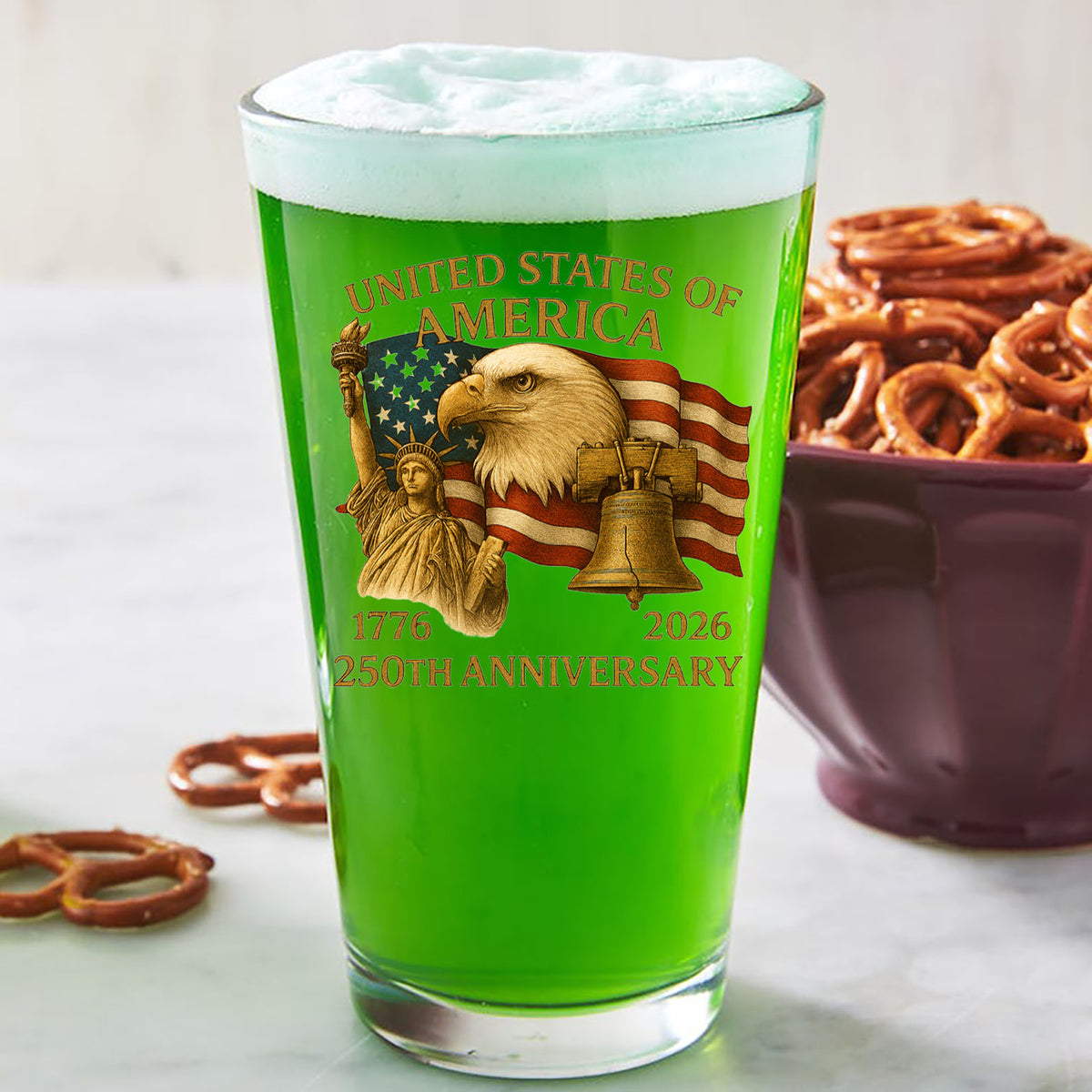 250 Years Of Freedom Whiskey Glass | Happy 250th Birthday USA Whiskey Glass Beer Glass 683729