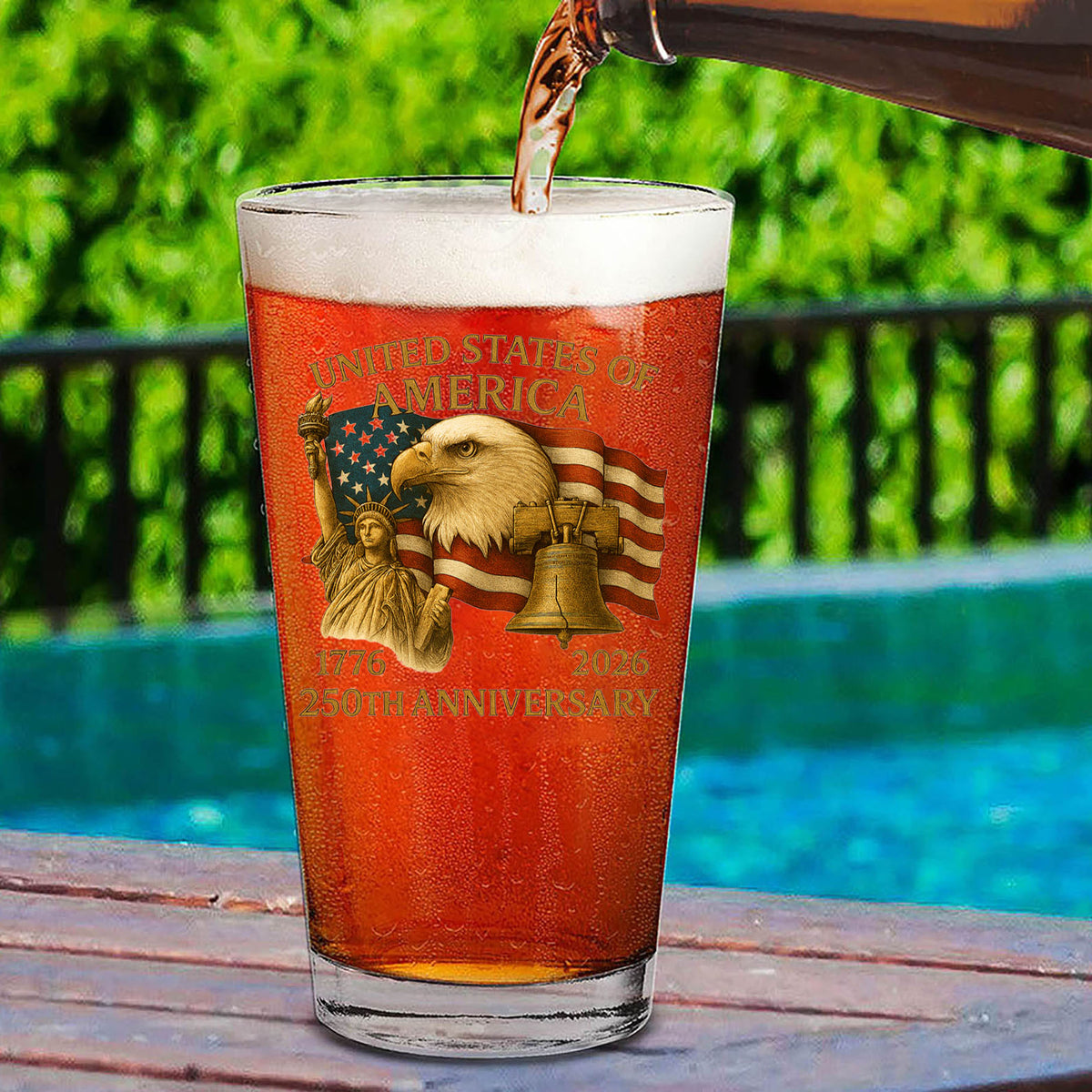 250 Years Of Freedom Whiskey Glass | Happy 250th Birthday USA Whiskey Glass Beer Glass 683729