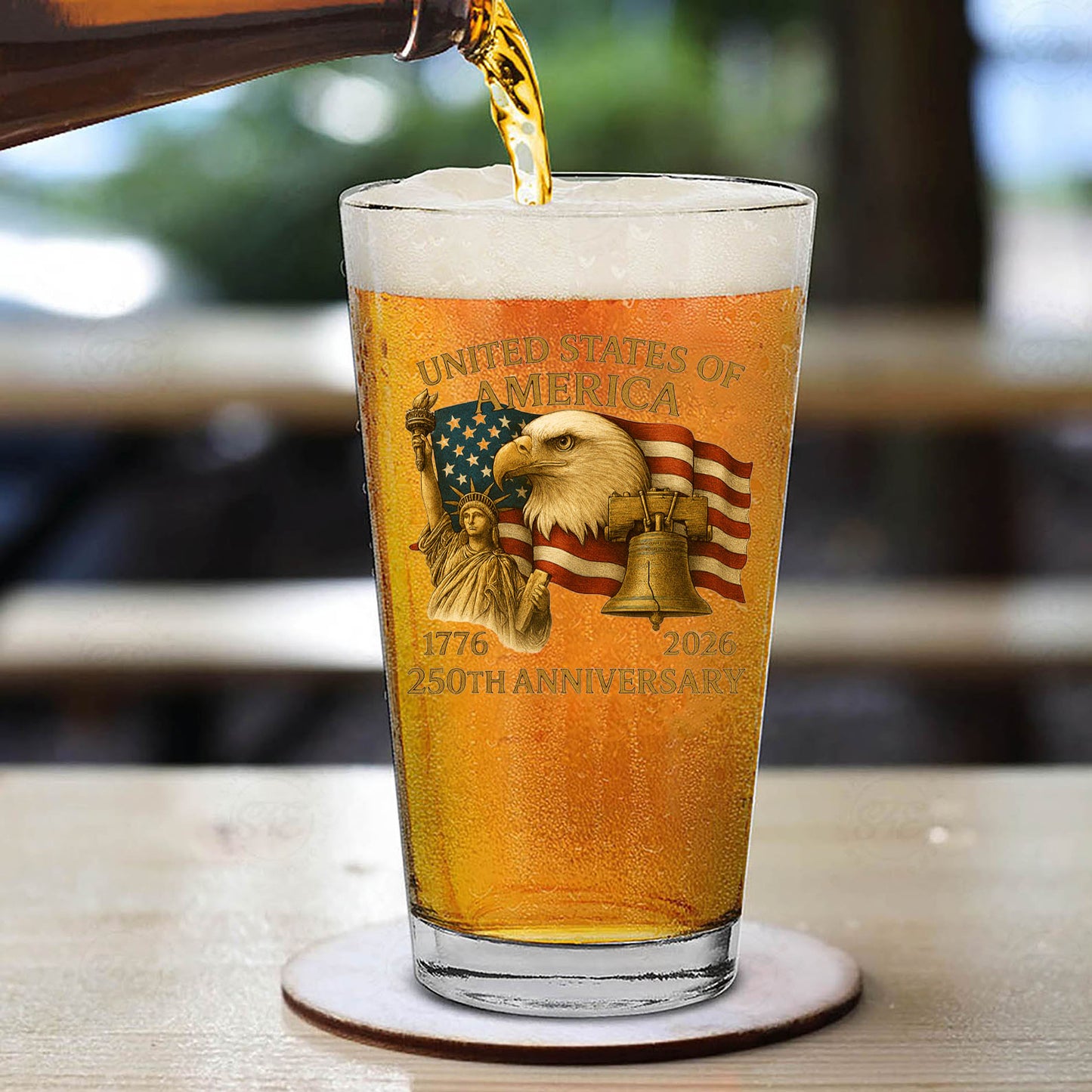 250 Years Of Freedom Whiskey Glass | Happy 250th Birthday USA Whiskey Glass Beer Glass 683729