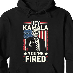 Kamala You're Fired , Trump Won, Funny Trump Election Shirt, Trump 47th President Shirt Dark T1738 - GOP