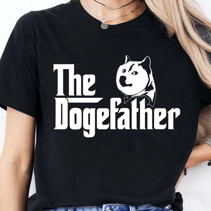 The Dogefather Shirt, Funny Tee Shirt, Doge Department Elon Musk Meme Dark Shirt 682075 - GOP