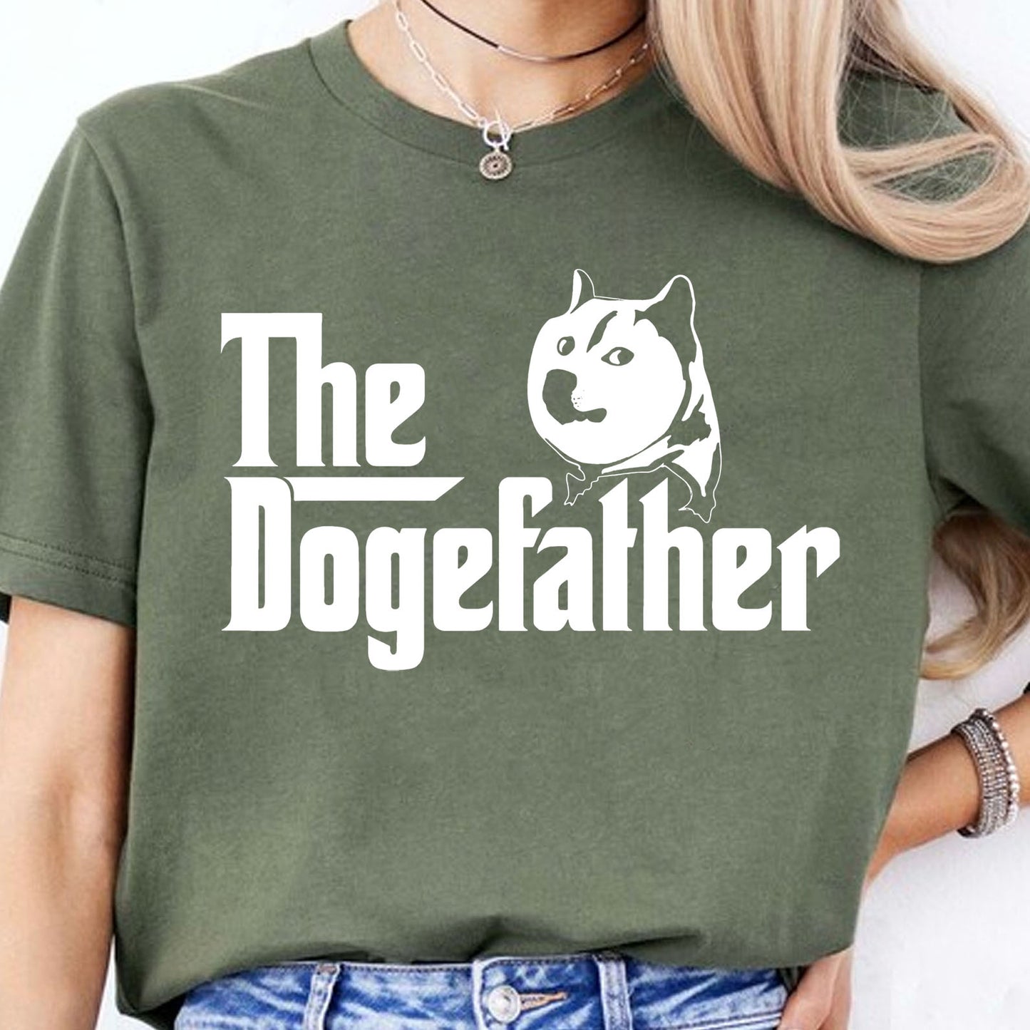 The Dogefather Shirt, Funny Tee Shirt, Doge Department Elon Musk Meme Dark Shirt 682075 - GOP